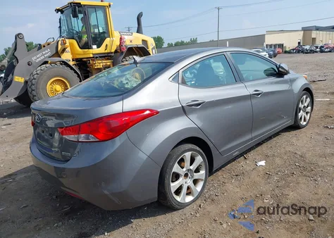 2012 Hyundai Elantra Limited z USA, uszkodzony, nr VIN 5NPDH4AE8CH081106
